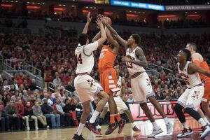 Tyus Battle finished with 20 points, he was one of only three players to score in the first half for the Orange. 