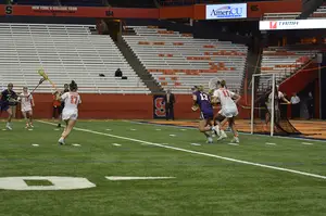 Riley Donahue scored the game-winning goal with just a few seconds to go in Syracuse's win.