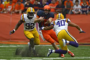 The last time Syracuse played LSU, in the Carrier Dome two years ago, the Orange hung around the Tigers but lost, 34-24. 