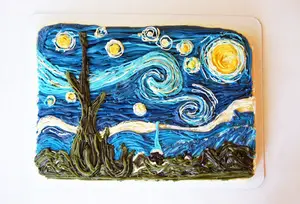 Starry Night New (above) is one of Lena Geller's most popular cakes and is featured on her website.