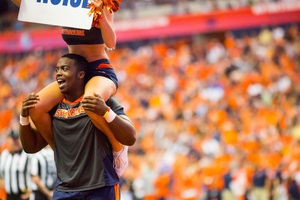 A chance encounter at the gym last year made Bilal Vaughn a cheerleader. And that was just the start.