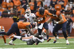 Running back Dontae Strickland totaled 78 yards on the ground in Friday night's upset win. The Orange as a whole ran for 214 yards.