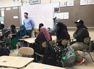 The Maxwell Volunteer Project teaches college preparation at Henninger High School. Among the class offerings are workshops on resume writing, searching for jobs and how to apply to college.