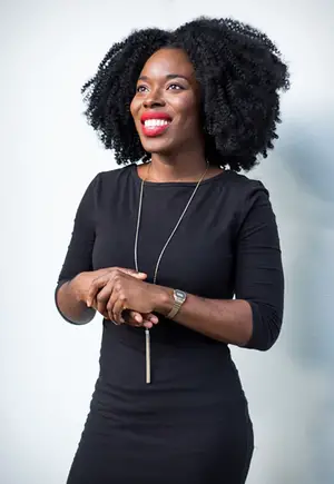 Timi Komonibo, director of recruitment and diversity at the S.I. Newhouse School of Public Communications, was recently awarded the 2017 Bustle Upstart Award for her work with sustainable fashion. 