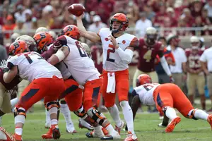 Quarterback Eric Dungey fought through a foot injury but SU couldn't do enough to overcome Florida State at Doak Campbell stadium last weekend.