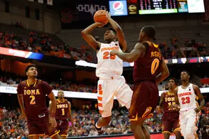 Tyus Battle is averaging 23 points per game through Syracuse's first two matchups. He is a key for SU to beat TSU.
