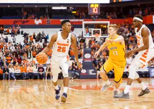 Tyus Battle left the game in the second half with a back injury, leading to plenty of reaction from fans on social media.