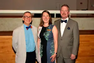 Robert Moss, Jill Anderson and Robert Hupp (left to right) have all contributed to the Syracuse Stage with their artistic or managerial direction.