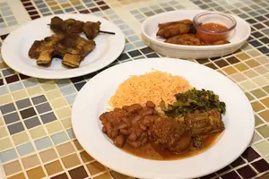 The Taste of Africa's food combos range from $5 to $20 based on the combinations and amount of meal and sides.