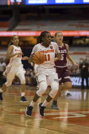 Gabrielle Cooper set a career-high with 24 points, which led Syracuse in its 69-57 win. 
