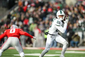 Jackson played in a number of games for the Spartans in 2017, but was at best a complementary piece in MSU's offense.