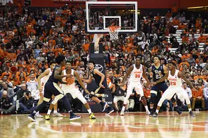 Syracuse gave up seven three-pointers to one player on three different occasions this season.