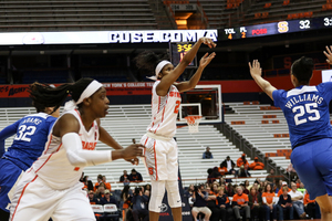 Isis Young and Syracuse dominated from beyond the arc in the first half against the Blue Devils. 