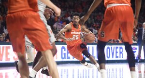 Tyus Battle drilled a late 3-pointer from straight ahead to more or less cinch up the win for Syracuse on Saturday.