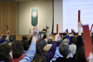 Academic Governance, SUNY-ESF's faculty governing body, on Tuesday passed two resolutions in response to the university's decision to remove three department chairs. 