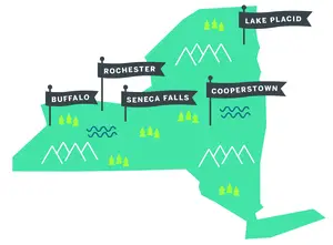 Venture out into upstate New York and try a trip to one of these towns over spring break.