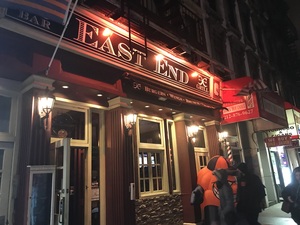 East End Bar & Grill had an inflatable Otto the Orange outside and lots of Syracuse fans inside during SU's First Four game.