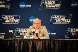 Jim Boeheim spent much of Saturday speaking about two other well-regarded coaches, Michigan State's Tom Izzo and Virginia's Tony Bennett.