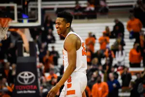 Tyus Battle is one of several players on Syracuse who frequently plays Fortnite. 