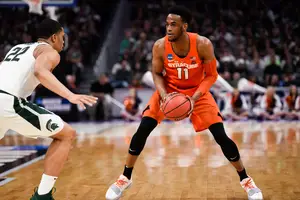 Oshae Brissett finished with 15 points and nine rebounds in Syracuse's win.