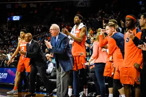 Jim Boeheim scored 15 points in his final game as a player for Syracuse. 