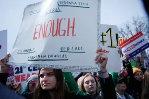 Dozens of Syracuse University students traveled to Washington, D.C. on Saturday on Student Association-sponsored buses for the March for Our Lives.