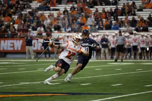 Jamie Trimboli tallied two goals and an assist in Syracuse's victory on Tuesday night.