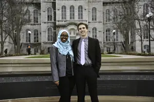 One of Ghufran Salih and Kyle Rosenblum's central Student Association campaign promises was advocating on behalf of marginalized student communities.