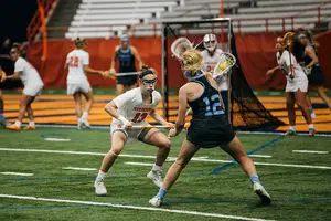 Lila Nazarian and Syracuse's defense will look to use a man-to-man defense that has been a work in progress all season to shut down Princeton on Friday.