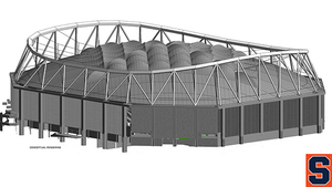 The Carrier Dome's new roof is expected to be completed by fall 2020. 