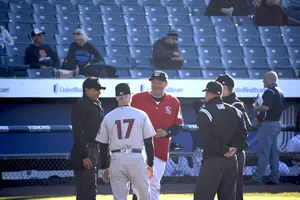 Randy Knorr (above in red) is back managing the Syracuse Chiefs after taking a break to work as an advisor for the Nationals organization. He formerly managed the team back in 2011, where he was also a catcher.