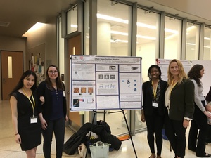 Ao Li, Tierney Clark, Alyssa Anderson and Sarah Venn presented their project at the Northeast Bioengineering Conference at Drexel University in March. 