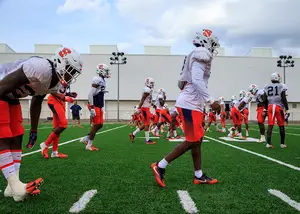 Syracuse opened up training camp on Aug. 2 and concludes open practices on Aug. 23. 