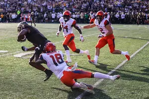 The Syracuse defense was gashed in Friday's third quarter, allowing 336 yards to the Broncos in that frame.