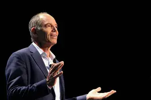 Marc Randolph, co-founder and former CEO of Netflix, urged an audience of several hundred on Tuesday afternoon in Syracuse to think of big ideas.
