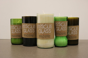 Syracuse Enactus' Rescue Glass project works with non-profit organizations to upcycle glass bottles into candles 