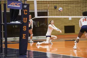 While Syracuse has succeeded with blocks this season, it hasn't done well with digs. 