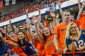 Syracuse packed more than 40,000 fans into the Carrier Dome for Saturday night's game against NC State.