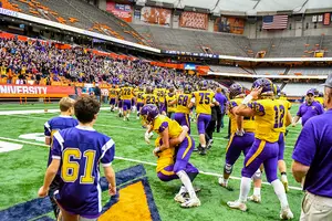 Holland Patent celebrated its first sectional title since 1989 on the Carrier Dome turf on Saturday afternoon. 