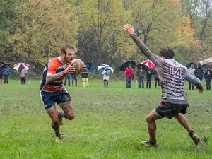 Jean-Eric van der Elst's rugby career has brought him to four different continents and landed him at Syracuse for his final collegiate season.