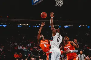 Syracuse struggled to keep up with Connecticut's pace on Thursday night. 