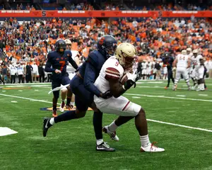 Syracuse lost 42-14 against Boston College in 2017. 