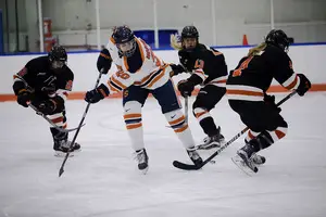 Syracuse's line of newcomers has combined for nine goals and 23 points through 13 games. 