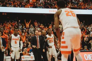 Tyus Battle hit a shot in the waning moments of the game to lift the Orange to a win.