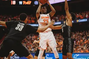 Tyus Battle hit a game-winning shot with 2.8 seconds left on the clock on Saturday.