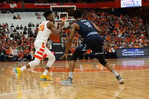 Syracuse lost its 10-point first half lead to the Monarchs and dropped its third game of the season. 