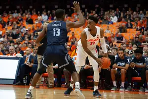 Oshae Brissett contributed nine points and six rebounds in SU's loss to Old Dominion. 