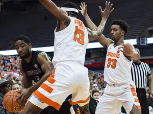 Syracuse was outrebounded 48-35 in the loss including 18 offensive rebounds by the Bulls.
