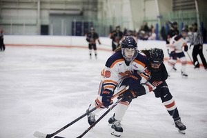 Allie Olnowich, pictured earlier this season against Princeton, has committed both of her penalties this season in SU wins. 