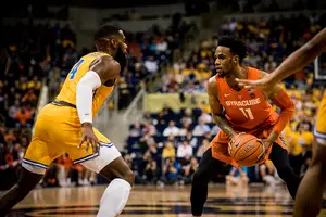 Oshae Brissett scored 18 points and added 12 rebounds for his fifth double-double of the season. 